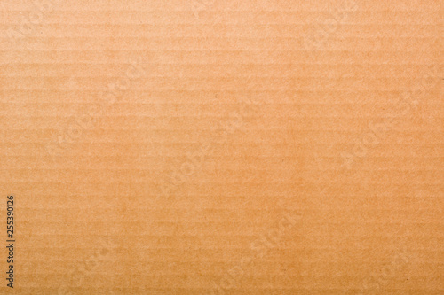 Texture or background of corrugated cardboard. Light brown backdrop.