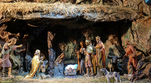 Nativity Scene, Santi Michele e Gaetano church in Florence, Italy