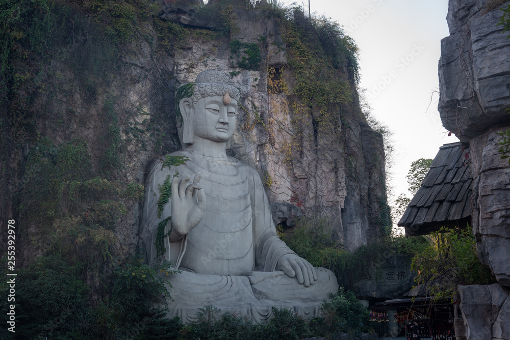 Grottoes and Buddha statues in Songcheng, Hangzhou City