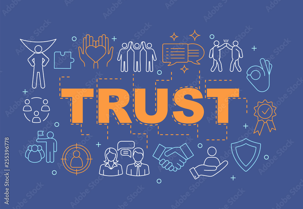 Trust word concepts banner Trust word concepts banner