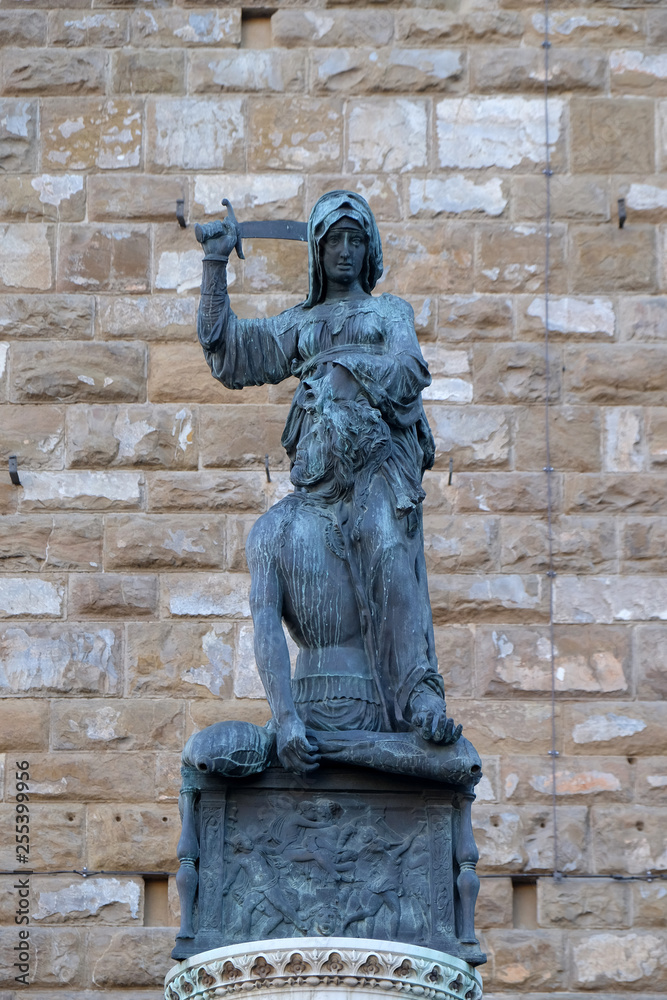 Judith and Holofernes by Donatello, Piazza della Signoria, Florence, Italy