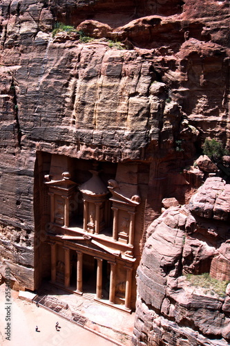 Petra is a famous archaeological site in Jordan's southwestern desert. Dating to around 300 B.C.