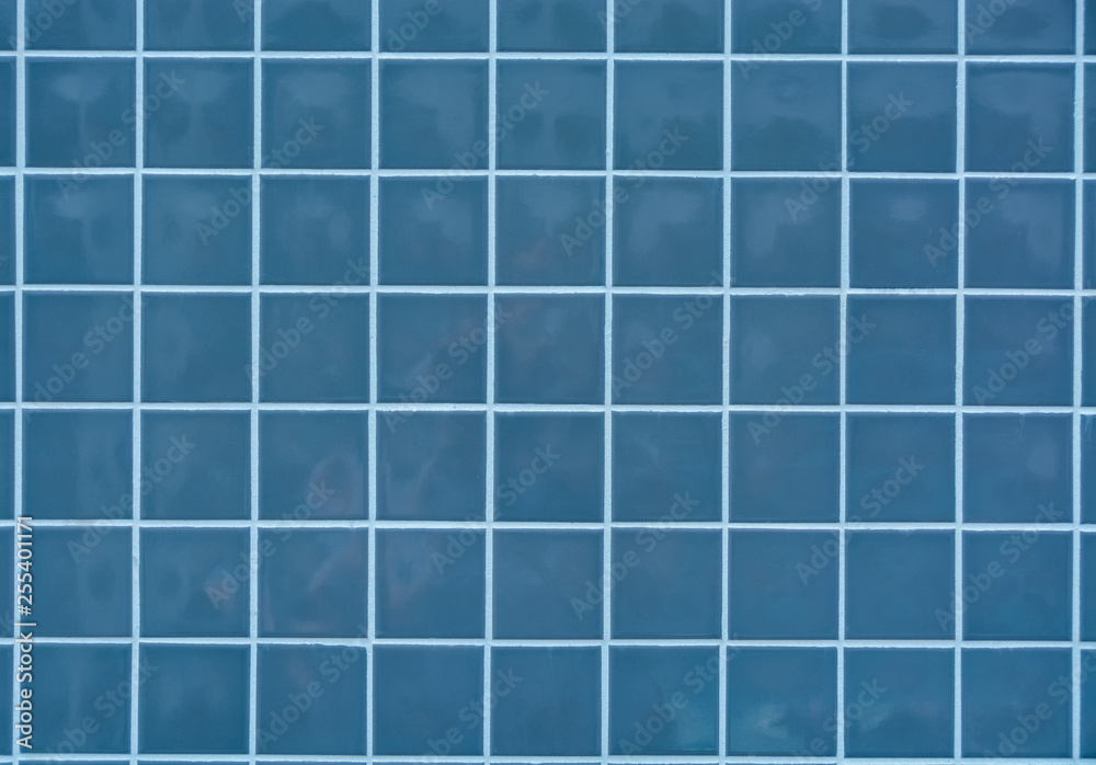 Deep blue tile mosaic texture. Ceramic tile wall background Deep blue tile mosaic texture. Ceramic tile wall background