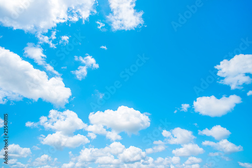  Blue sky and white clouds