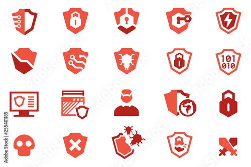 Protection software program icon. antivirus computer concept.