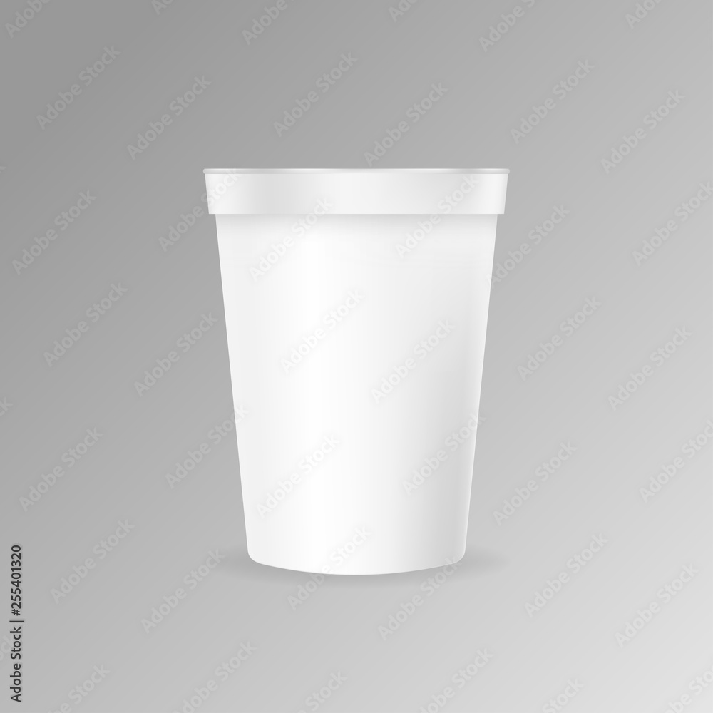 Plastic coffee cup mockup Vector Plastic coffee cup mockup Vector