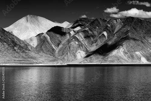 Mountains , Pangong tso (Lake),Leh,Ladakh,Jammu and Kashmir,India