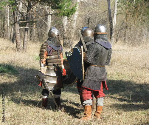 Reenactors before the battle
