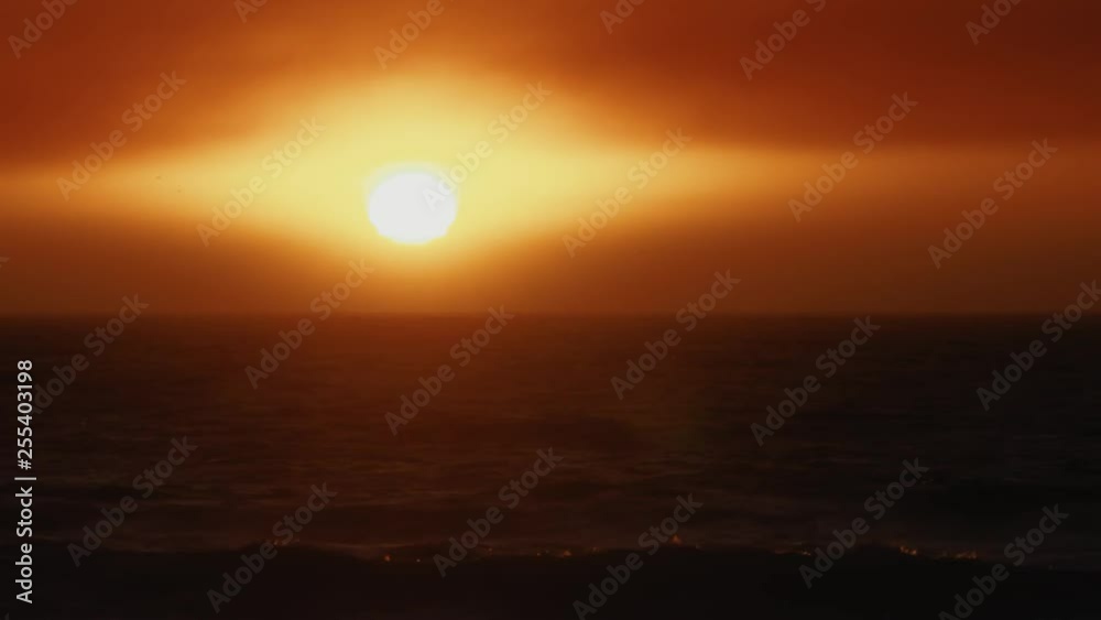 Beautiful, Epic Sunset At A Chilenean Coast Beautiful, Epic Sunset At A Chilenean Coast