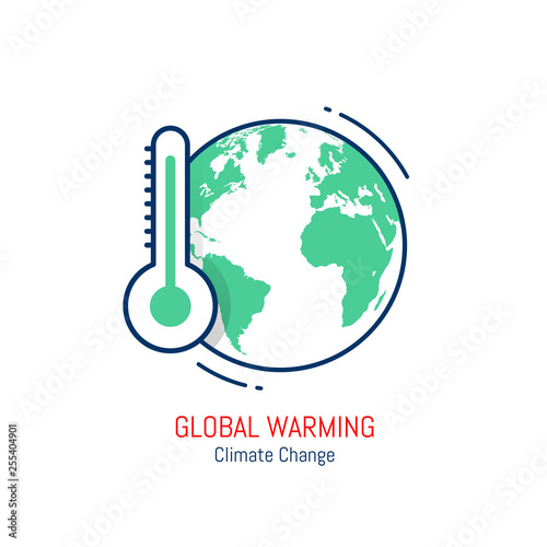 Global warming icon