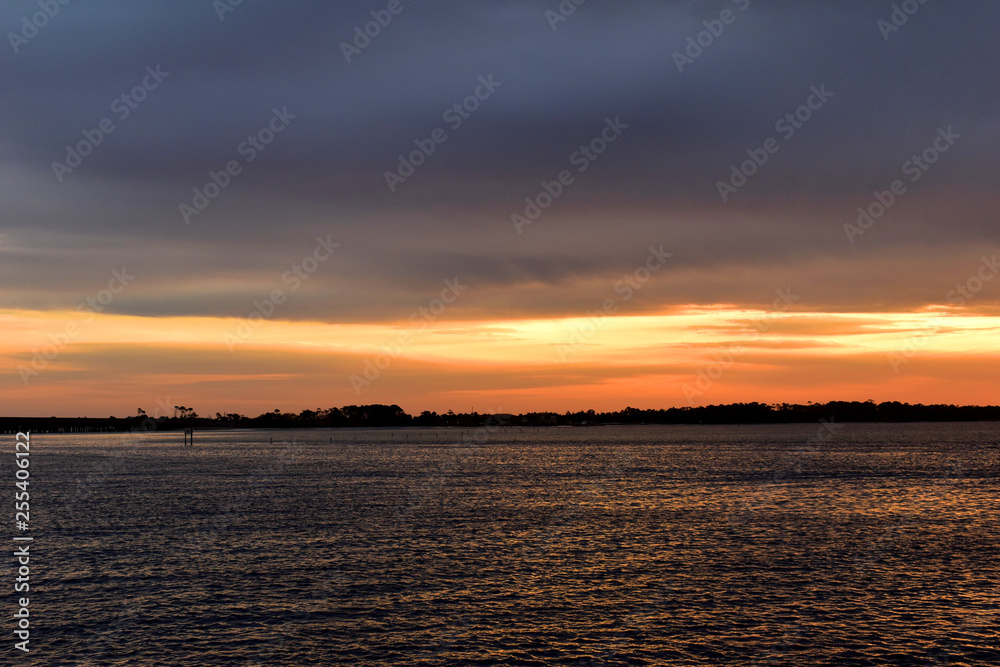 sunset off the coast of florida