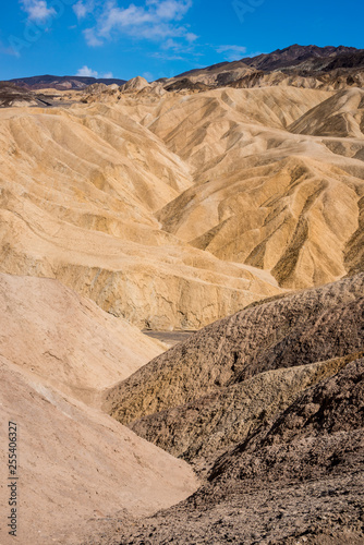 Amazing landscape and geological formations in Death valley national park, USA