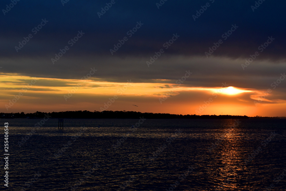 sunset off the coast of florida