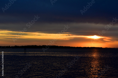 sunset off the coast of florida