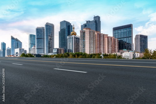 Urban Road  Highway and Construction Skyline..
