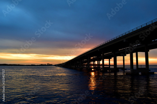 sunset over a bay in florida © luke p ferguson