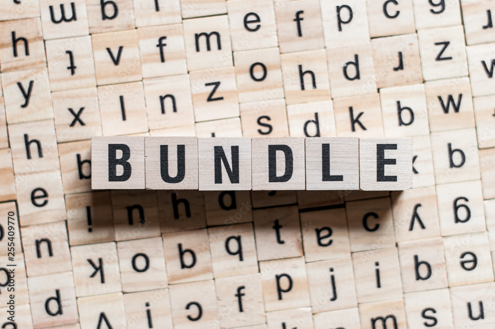 Obraz premium Bundle word concept