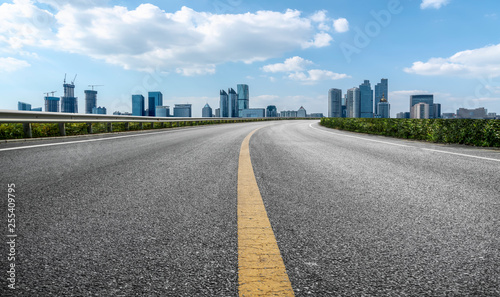 Urban Road  Highway and Construction Skyline..