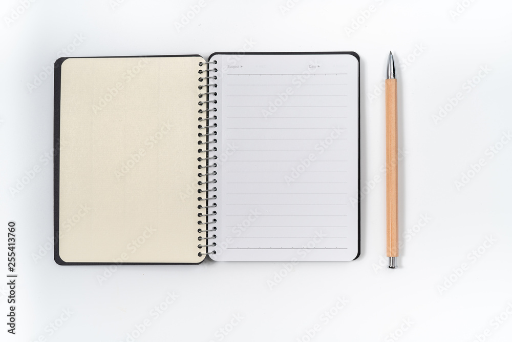 Dark blank blue notebook closed in closeup Dark blank blue notebook closed in closeup
