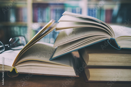 Old books in the Library 