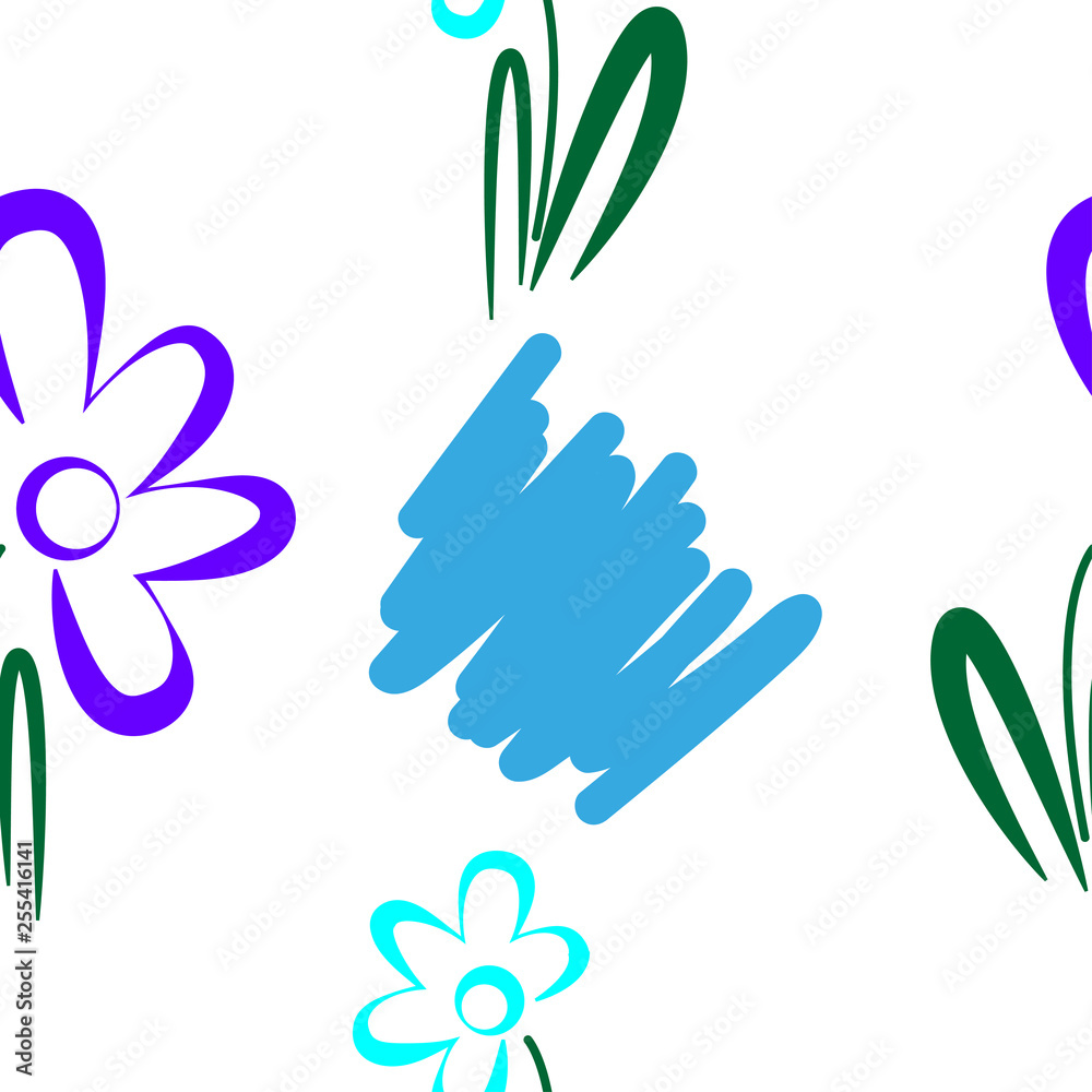 Abstract floral pattern. Abstract floral pattern.