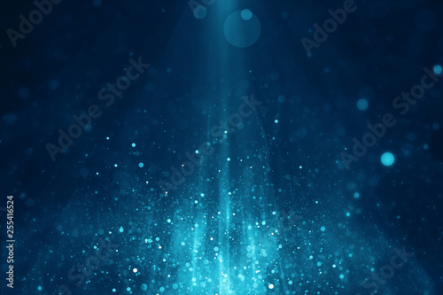 Abstract blue blurry light background photo