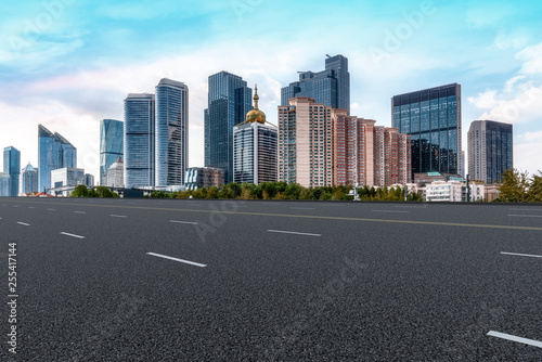 Urban Road  Highway and Construction Skyline..
