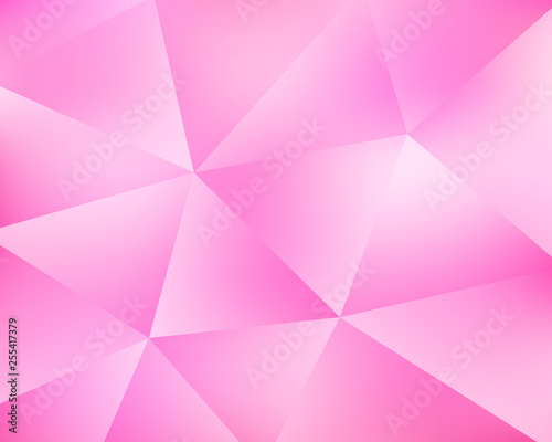 Abstract pink geometric background from triangles.