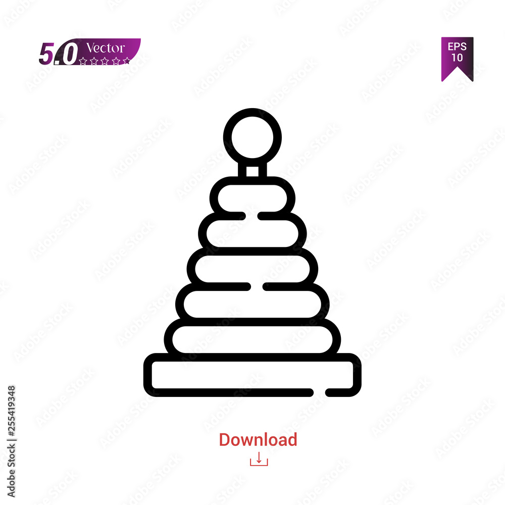 Outline pyramid icon isolated on white background. Best modern. Graphic design,children-toys, mobile application, beauty icons 2019 year, user interface. Editable stroke. EPS10 format vector Outline pyramid icon isolated on white background. Best modern. Graphic design,children-toys, mobile application, beauty icons 2019 year, user interface. Editable stroke. EPS10 format vector