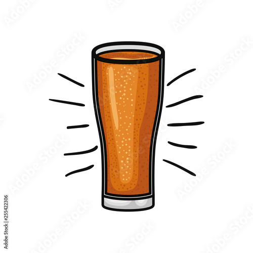 glass with beer isolated icon