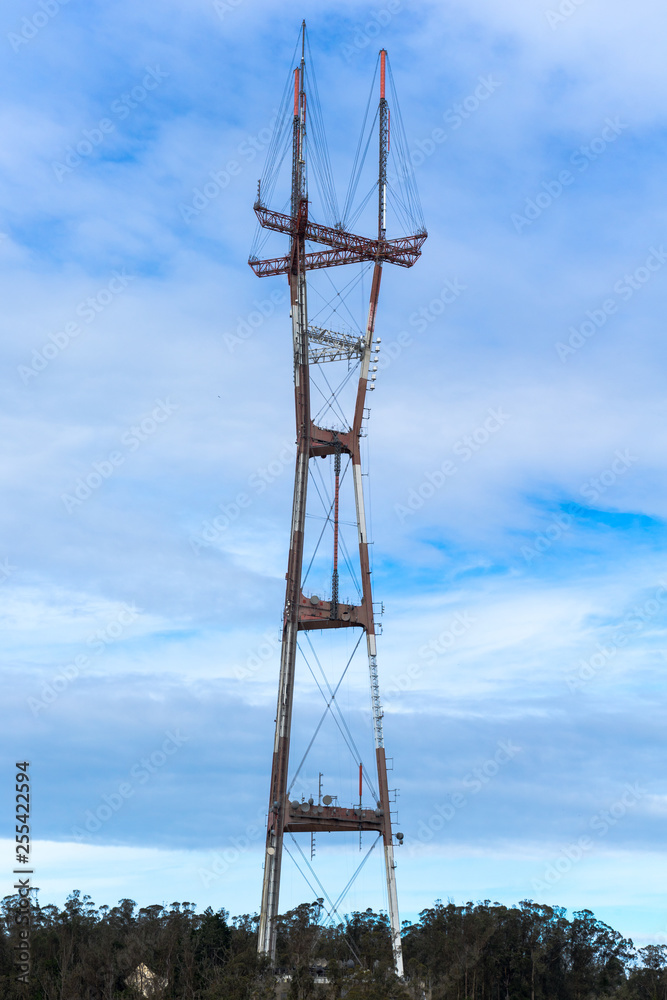 Sutro Tower view at Twin Peaks , San Francisco Sutro Tower view at Twin Peaks , San Francisco