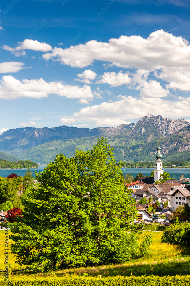 Fototapeta premium landscape near St. Gilgen, Austria