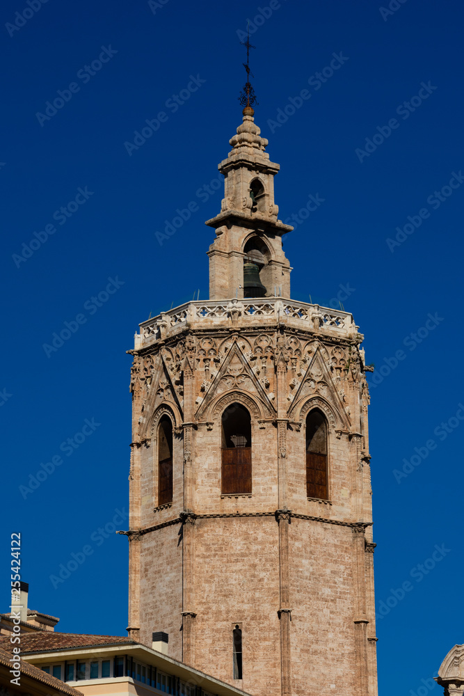 Bell Tower of the Valencia Cathedral (El Miguelete o Torre del Micalet). Valencia, Spain