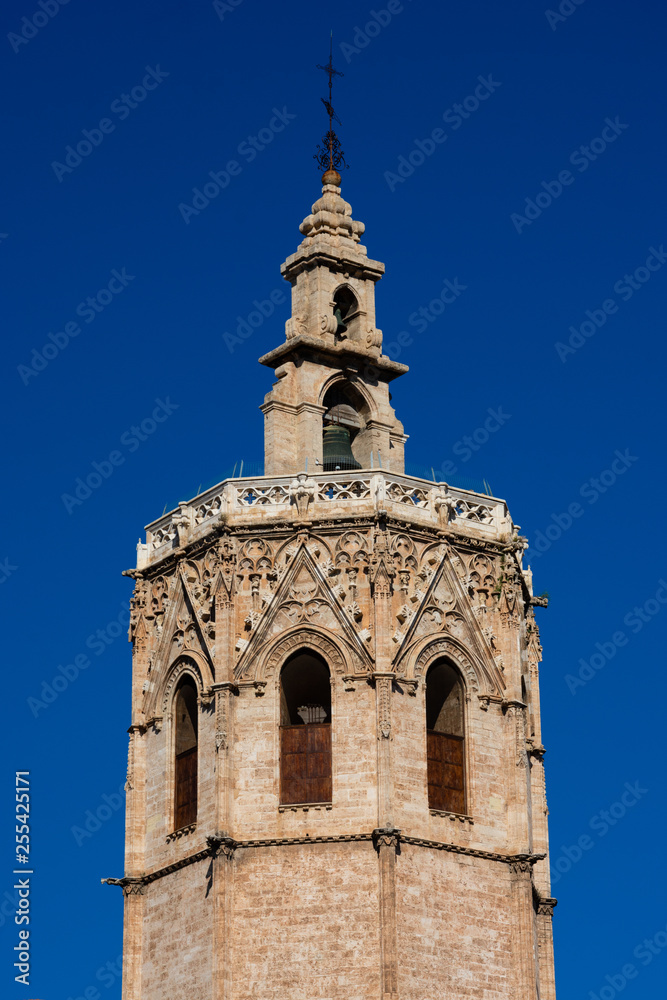 Bell Tower of the Valencia Cathedral (El Miguelete o Torre del Micalet). Valencia, Spain