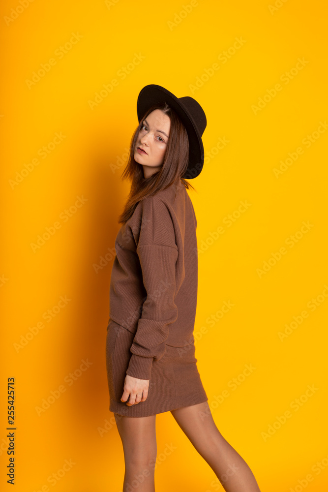 Sexy elegant woman natural beauty fashion style clothes casual formal dress lady glamour model trend dark hair brunette makeup accessory. Sexy elegant woman natural beauty fashion style clothes casual formal dress lady glamour model trend dark hair brunette makeup accessory.