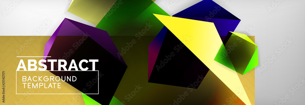 Minimalistic geometric abstract background