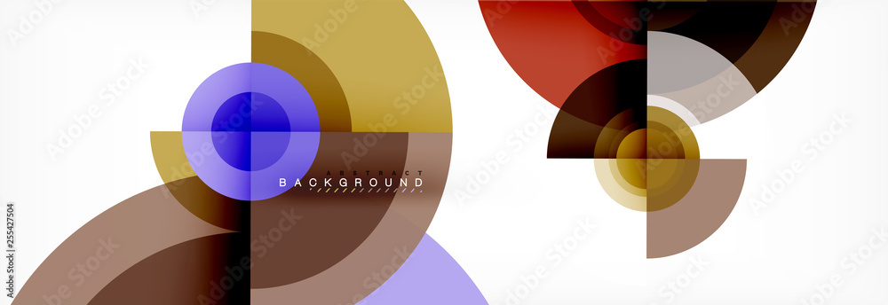 Round circles and triangles abstract background Round circles and triangles abstract background