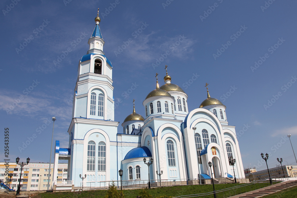 Fototapeta premium Temple of Kazan icon of the mother of god in Saransk, Russia