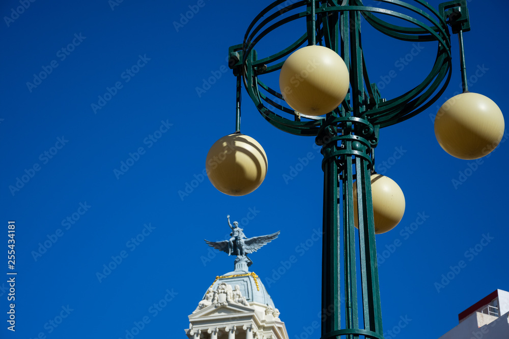 Old Street lamp on Valencia street. Valencia, Spain Old Street lamp on Valencia street. Valencia, Spain