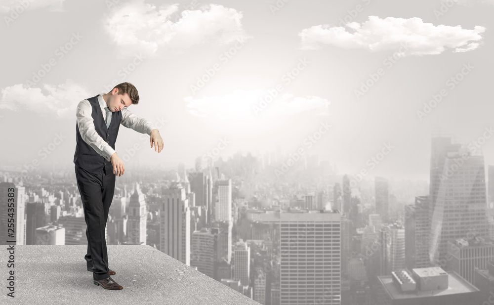Zombi elegant businessman on the top of the city
Zombi elegant businessman on the top of the city