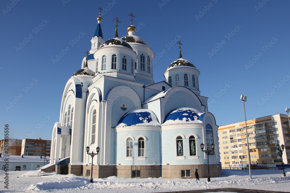 Temple of Kazan icon of the mother of god in Saransk, Russia