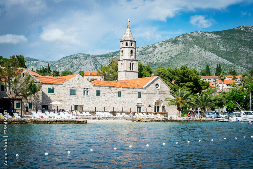 Le port de Cavtat en Croatie (Dalmatie)