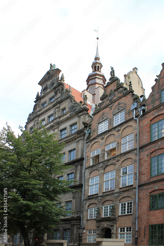 Architecture of the old town Gdansk Poland Architecture of the old town Gdansk Poland