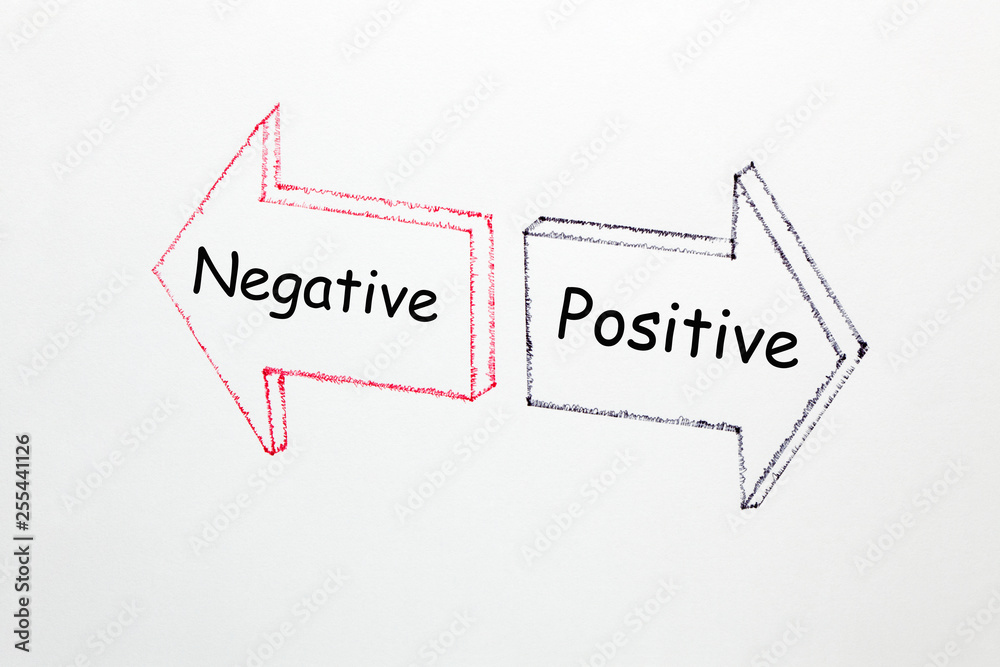 Fototapeta premium Positive Negative Concept