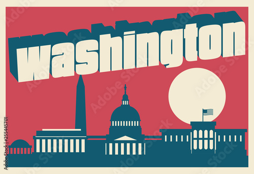 Washington DC  postcard
