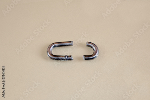 Iron broken chain link