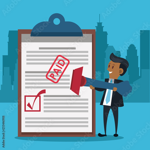 Tax day symbols and cartoons