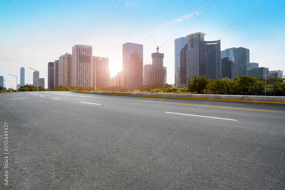 Urban Road, Highway and Construction Skyline Urban Road, Highway and Construction Skyline