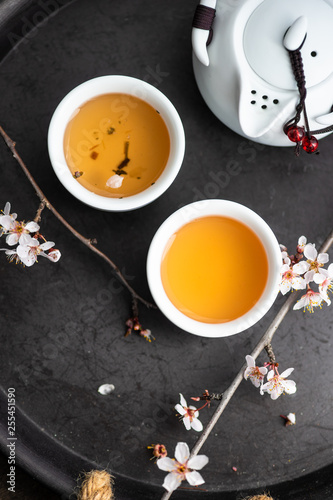 Asian style green tea concept