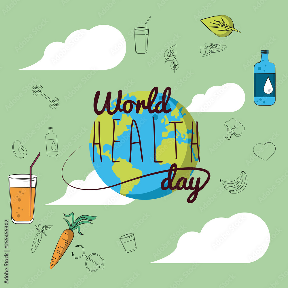 World healthy day card